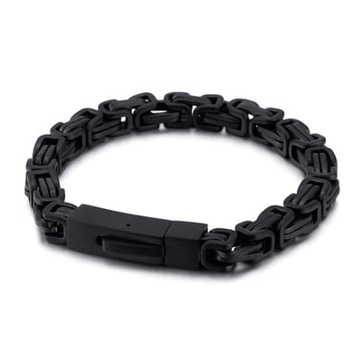 Donkere Koningsarmband – Schakelarmband – Edelstaal – Ø 7mm