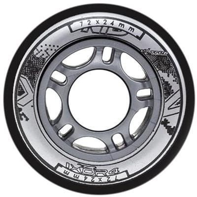 Nils Extreme - PU 72x24 Kogellagers - 82A - Zwart - 4 stuks