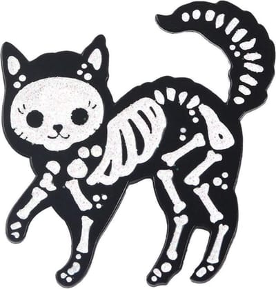 Kledingspeld - Pin - Broche - Enamel pins - Halloween kat 1 stuks
