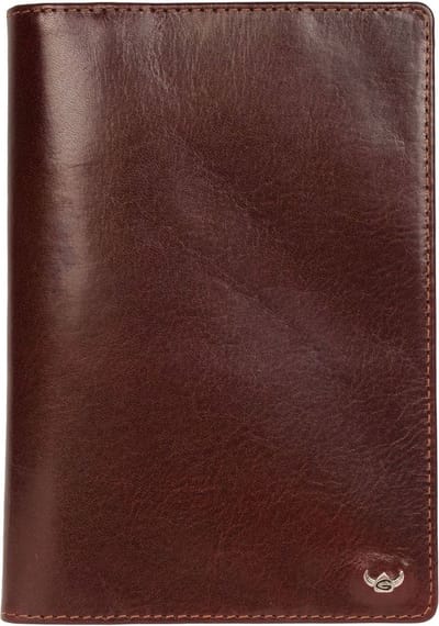 Golden Head Leren identiteitskaarthoesje Colorado RFID Protect Brieftasche mit RV 4041 Tabacco bruine