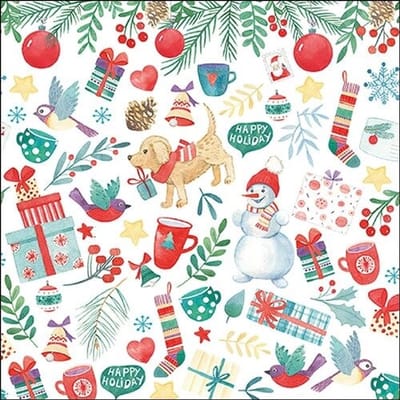 Ambiente - Lunch servetten - Winter Fun