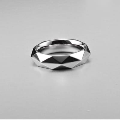 Titanium Stalen Diamanten Ring voor Mannen Niche Koude Persoonlijkheid Trendy Modeaccessoires Trendy Mensen gray