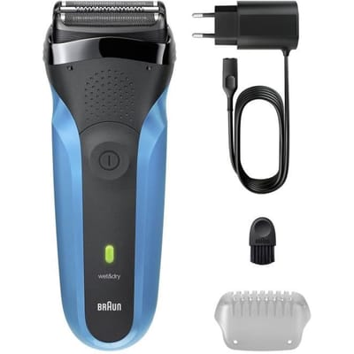 Braun Series 3 Elektrisch Scheerapparaat -Nat & Droog Gebruik - 310S - Blauw