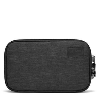 Pacsafe Reistas - 11.5 x 19.5 x 6 cm - Pasjeshouder en Telefoonhouder - RFID-beveiligd - Lichtgewicht - Veelzijdige Opslag - Grijs
