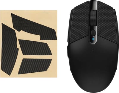 kwmobile gaming muis grip tape geschikt voor Logitech G102 / G304 muis - Antislip muistape grip - Muis grip tape in zwart