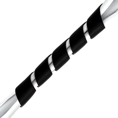 Cable Tray, Desk and TV Cable Organizer, 10m for Cable Management, Cable Protection, Flexible Spiral Cable Hose with - ShopVlot