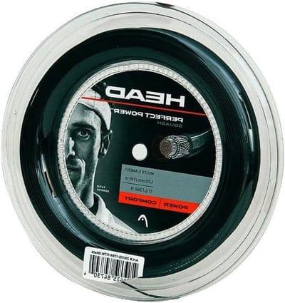 Squash Snaren - Snaar Spoel - Sport Prestaties - Anti Slijtage Coating - 17 L - Zwart