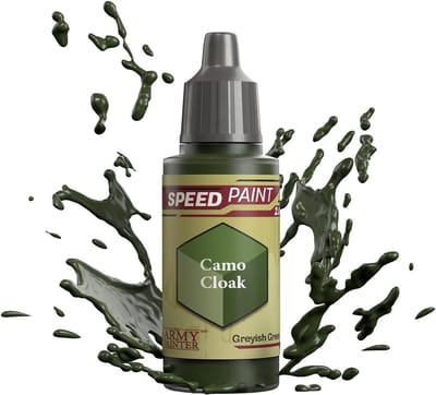 SnelShoppen - Speedpaint Camo Cloak 2.0, 18 ml acrylverf voor miniaturen, snel en eenvoudig schilderen van Warhammer 40k en DnD figuren