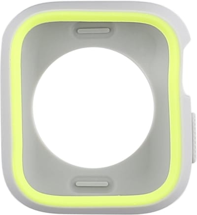Beschermende watch case - hoesje - geschikt voor Apple Watch Series 4/5/6/SE - 40 mm - zwart-geel