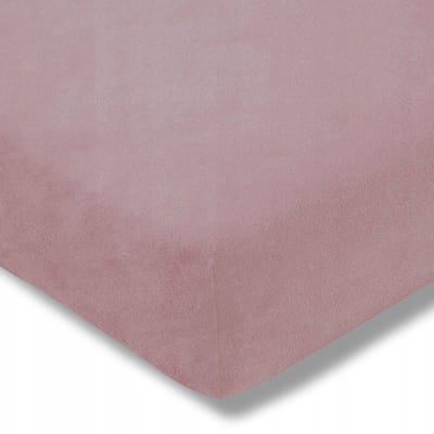Estella Velours Hoeslaken 150x200cm - Zacht Roze
