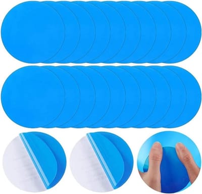Reparatiestickers PVC - Zelfklevende Pleisters - Opblaasbare Artikelen Repareren - Waterdicht en Stevig - 20 Stuks - Blauw