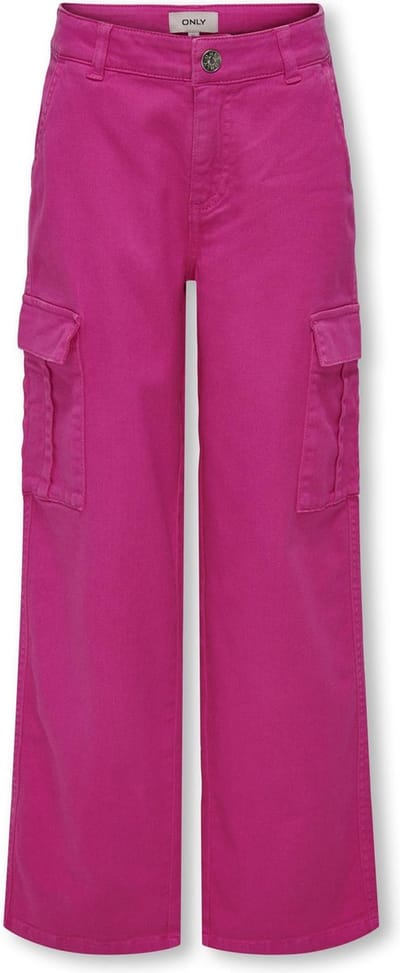 ONLY KOGYARROW-VOX STR CARGO PANT PNT NOOS Meisjes Broek - Raspberry Rose - Maat 164