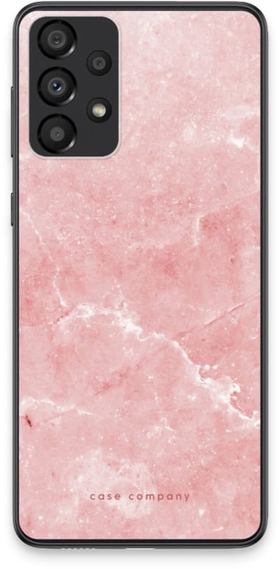 Case Company® - Hoesje geschikt voor Samsung Galaxy A33 5G hoesje - Roze marmer - Soft Cover Telefoonhoesje - Bescherming aan alle Kanten en Schermrand