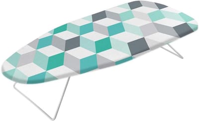 Inklapbare Strijkplank Tafelmodel 75x34 cm - Compact Strijkblad met Stevige Haken