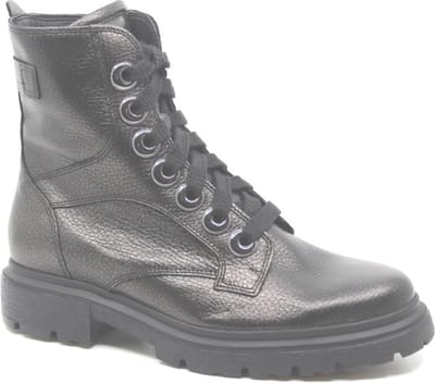 Durea - 9809 H - Hoge sneakersVeterlaarzenDames veterschoenenDames sneakersHalf-hoge schoenen - Kleur: Grijs - Maat: 39