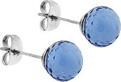 Montebello Oorbellen Picea - 316L Staal - Glas - ∅8mm