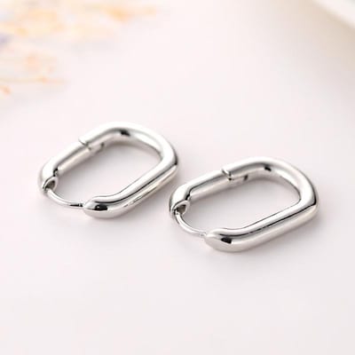 Hoge Kwaliteit Letter B Druppel Oorbellen Voor Vrouwen Mannen Trendy Elegante Koreaanse Minimalistische Gouden Kleur Statement Oorbellen Sieraden white