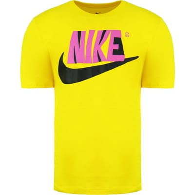 Nike Standard Fit Korte Mouw Crew Neck Geel Heren T-shirt CU9104 735