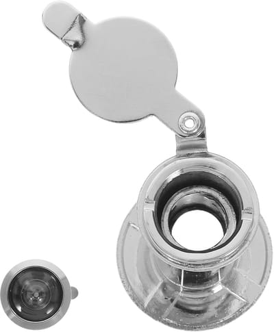 Deurspion - Kijkgaatje - Veiligheid Thuis - Privacy Afdekking - 4.3 x 3.5 x 2.9 cm - Zilver