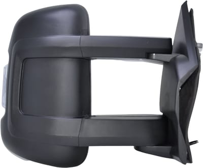 BILMAX Rechter Buitenspiegel Vervanging voor Peugeot Boxer / Citroën Jumper / Fiat Ducato 2006–2023, Elektrisch Verstelbaar, Verwarmd, Lange Arm, Met Richtingaanwijzer, Zwart, 8-Pins (Passagierszijde)