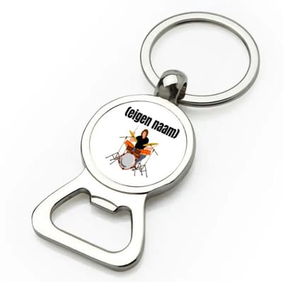 Akyol - drummer met drumstel met eigen naam flesopener - Drummen - muziek liefhebbers - drummers - drumstel - verjaardag - cadeau - kado - 9 bij 3 cm
