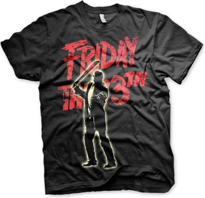 Friday The 13th Heren Tshirt -S- Jason Voorhees Zwart