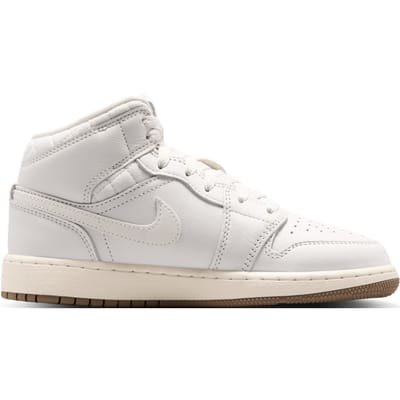 Jordan Aj1 Mid Kindersneakers - Zwart - Maat 38.5 - Mesh/Synthetisch