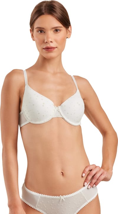 Vanilla - Dames Lingerie, Bh, Beugel beha - Wit - Maat 75B