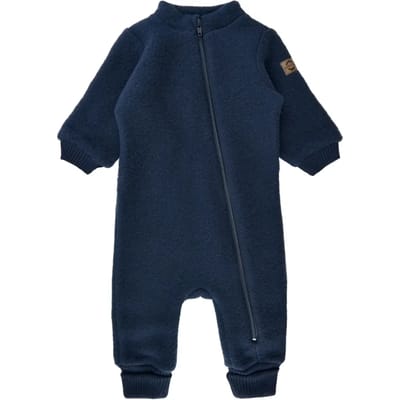 Geribde baby romper van wol Mikk-Line