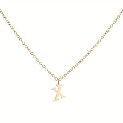 Livano Ketting - Dames - Staal - Nep zilver - Met Hanger - Nep Goud - X