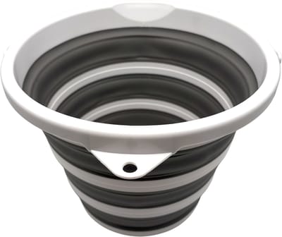 Purepeak Opvouwbare Emmer - Afwasteil Rond - 10L - 32 x 24,5 cm - Wasbak Opvouwbaar - Afwasbak