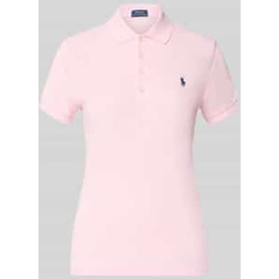 slim fit poloshirt van katoenmix
