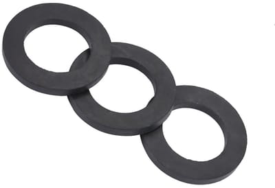 Set van 12 platte rubberen ringen voor waterleidingen, vervangingen voor kranen en douches (1 inch)