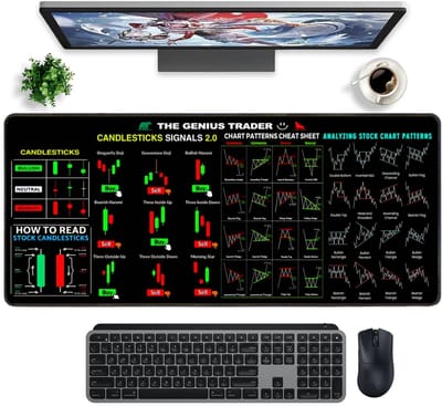 Dailygoods- Muismat Sneltoetsen - Gaming Muismat - Slijtvast - Zwart - 80x30 cm - Antislip oppervlak