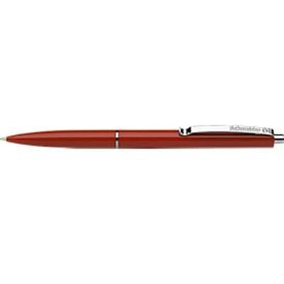 Balpen Schneider K15, lijndikte medium 1,0 mm, schrijfkleur rood, houder rood, onuitwisbaar, navulbaar, 20 stuks