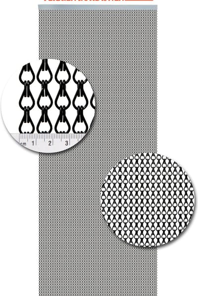 Vliegengordijn Aluminium - 90 x 210cm - Zwart