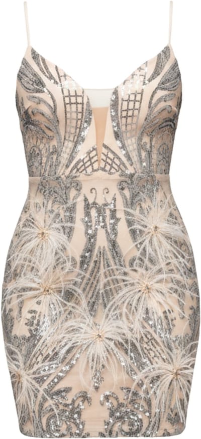 LARICA Jurk - Rits - Jurk Beige XS