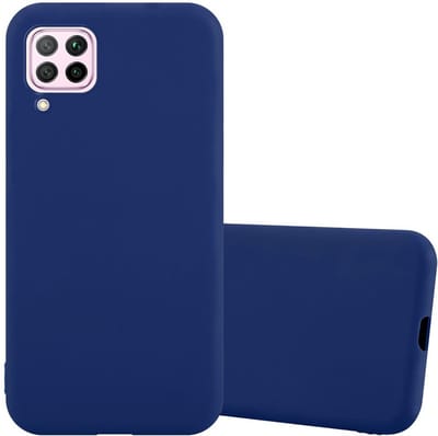 Cadorabo Hoesje geschikt voor Huawei NOVA 6 SE / P40 LITE / NOVA 7i in CANDY DONKER BLAUW - Beschermhoes gemaakt van flexibel TPU silicone Case Cover