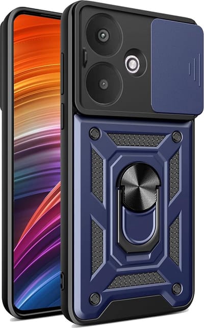 Hoesje geschikt voor Xiaomi Redmi 13C 5G - Techsuit Camshield Back Cover - Blauw