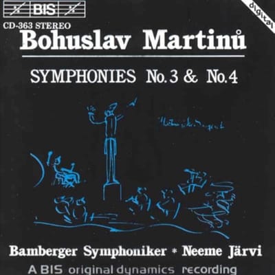 CD BOHUSLAV MARTIN? - BAMBERGER SYMPHO - Symfonieën nr. 3 & nr. 4 BISCD363 BIS 1987 Zweden Klassiek Gebruikt