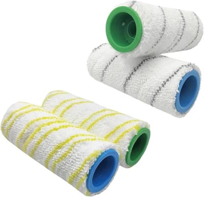 Huisdierenborstel Set - Vervangende Rollers - Vloeren Reinigen - Wasbaar Nat Droog - 4 Stuks - Multi