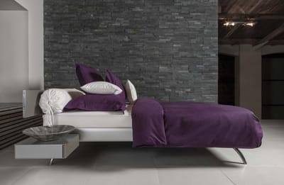 Dekbedovertrek Refined Basic Twill - Aubergine - 1-persoons (140x200/220 cm + 1 sloop)