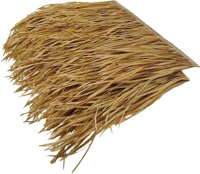 Kunstmatige Palm Riet Rollen - Stro Tegels Decoratie - Tuin Patio Aankleden - Weerbestendig PE Materiaal - 0.5x1m - Niet gespecificeerd