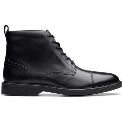 Clarks Aldwin Cap - heren laars - Zwart - maat 39.5 (EU) 39.5 (UK)