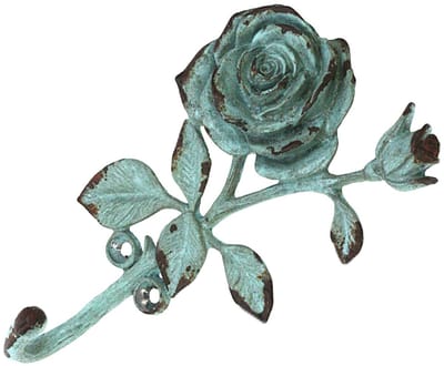 Haakje Roos turq. 8,5x3,8x15,2cm