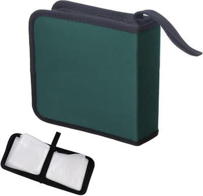 CD Hoezen Set van 40, Reis CD Organizer, Groene CD Beschermhoezen voor Auto en Thuis