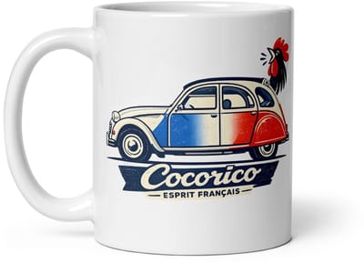 De2pktjes - Keramische Mok 2CV Cocorico – Esprit Français | Specials Collectie