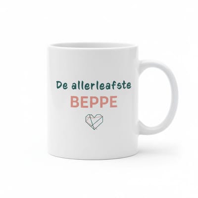 De Allerliefste Beppe Mok – Liefste Oma Cadeau Koffiemok – 330 ml Keramische Mok