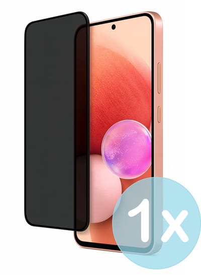 Privacy Screenprotector Geschikt voor Samsung Galaxy A13 4G – Anti-Gluren – Krasbestendig Gehard Glas 9H – Volledige Dekking – FuturiQ