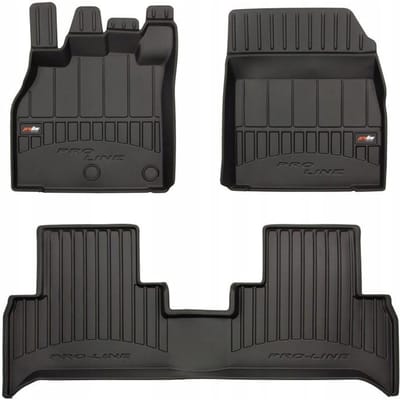 Frogum No.77 - Automatmatten - Geschikt voor Renault Scenic III 2009-2016 - 3D Pasvorm - Hoge Rand 6cm - TPE Rubber